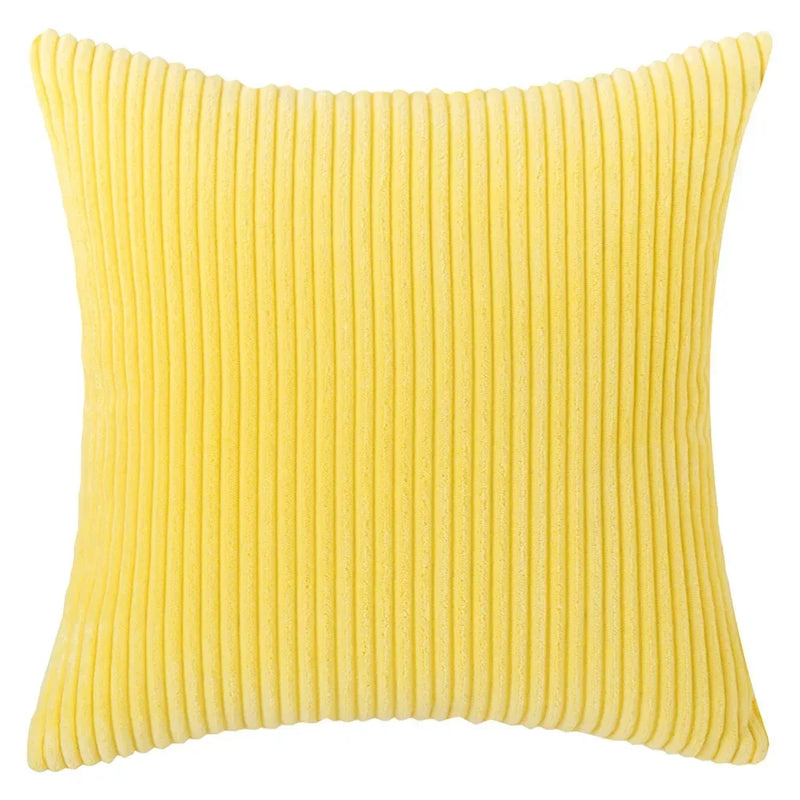 Varevyn Cushion Cover – Striped Corduroy with Soft Texture