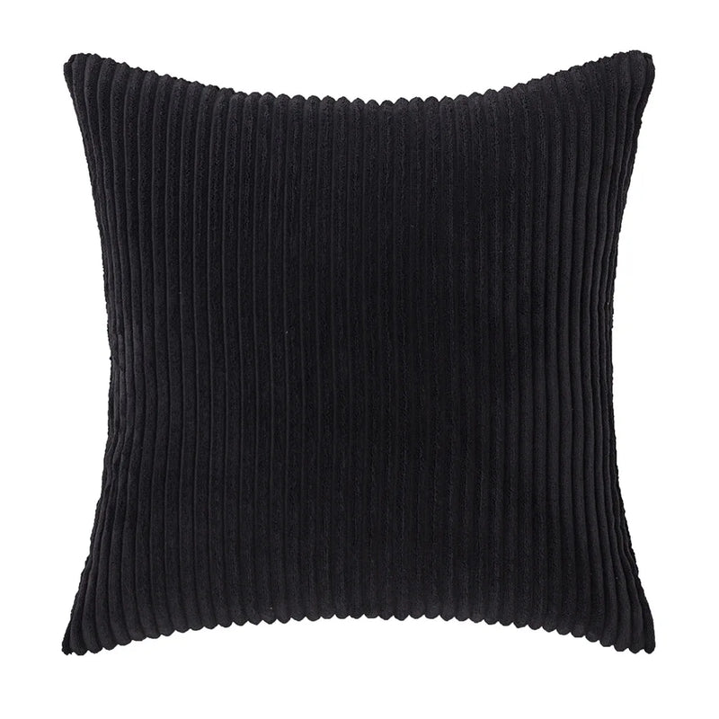 Varevyn Cushion Cover – Striped Corduroy with Soft Texture