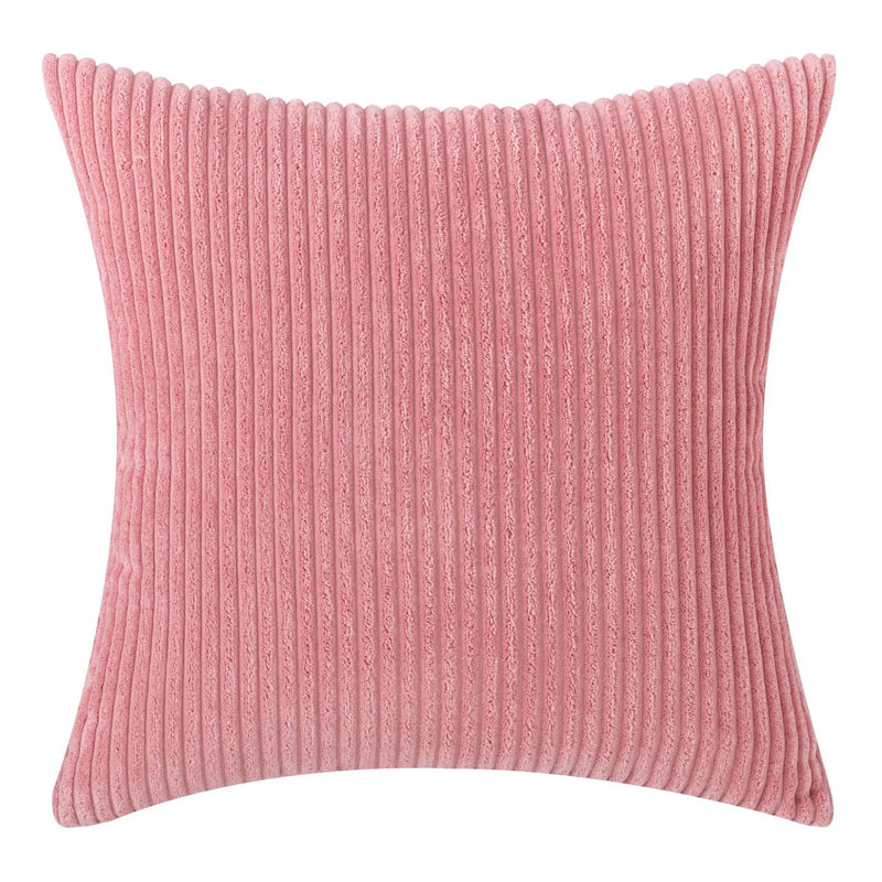 Varevyn Cushion Cover – Striped Corduroy with Soft Texture