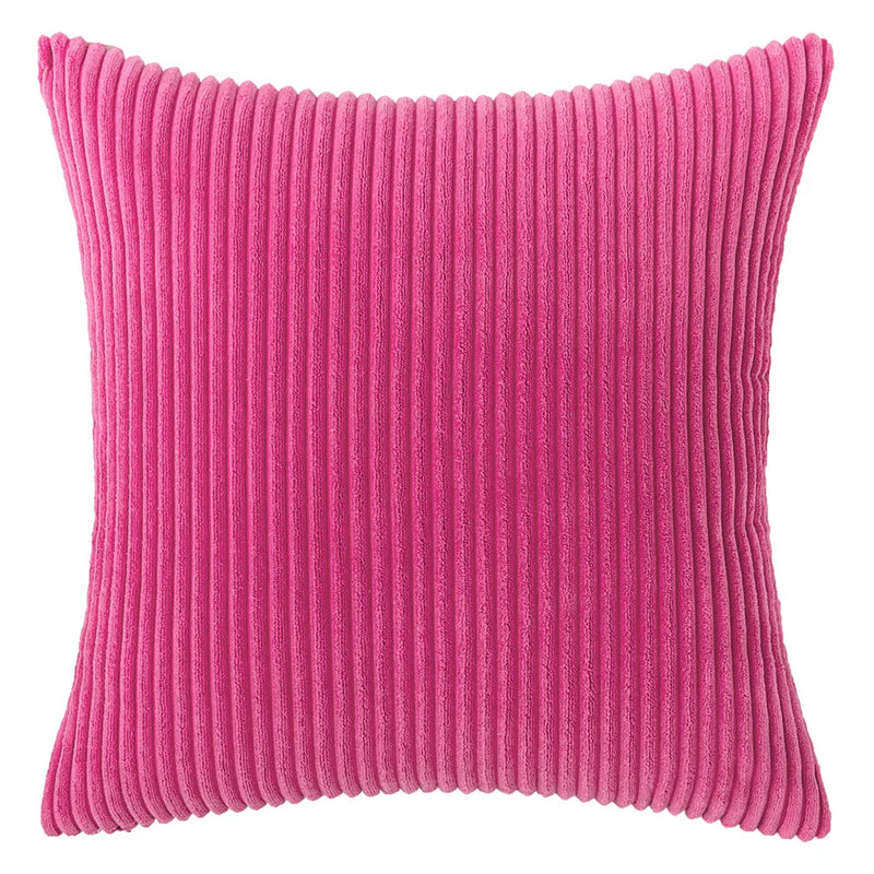 Varevyn Cushion Cover – Striped Corduroy with Soft Texture