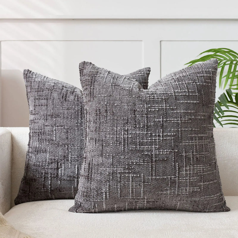 Chenille Cushion Cover with Bamboo Texture for a Luxurious and Warm Interior