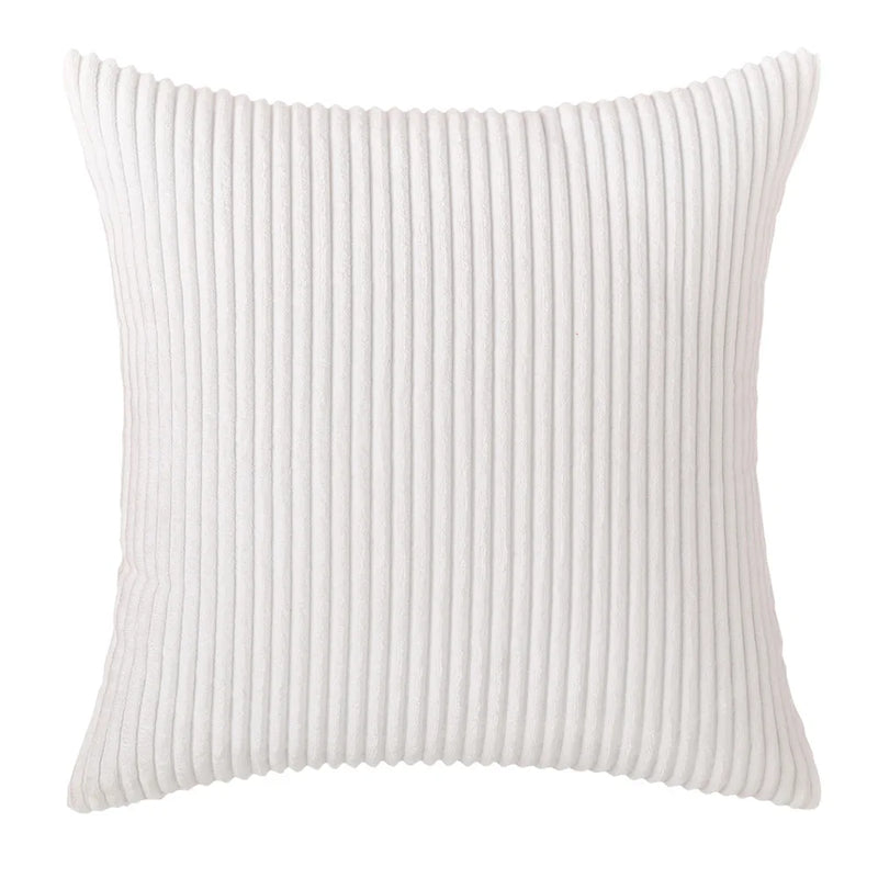 Varevyn Cushion Cover – Striped Corduroy with Soft Texture