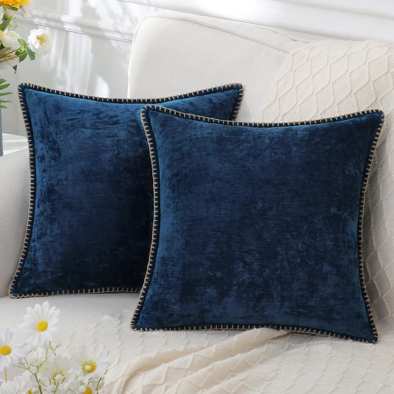 Sorevane Cushion Cover – Soft Chenille with Stitched Edge