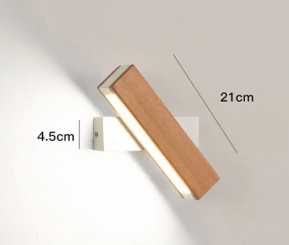 Nivara Japanese Wall Lamp – Minimalist LED with Rotatable Design