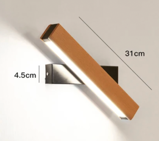 Nivara Japanese Wall Lamp – Minimalist LED with Rotatable Design