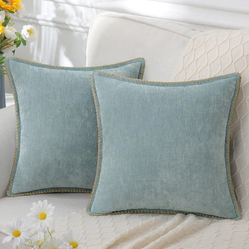 Sorevane Cushion Cover – Soft Chenille with Stitched Edge