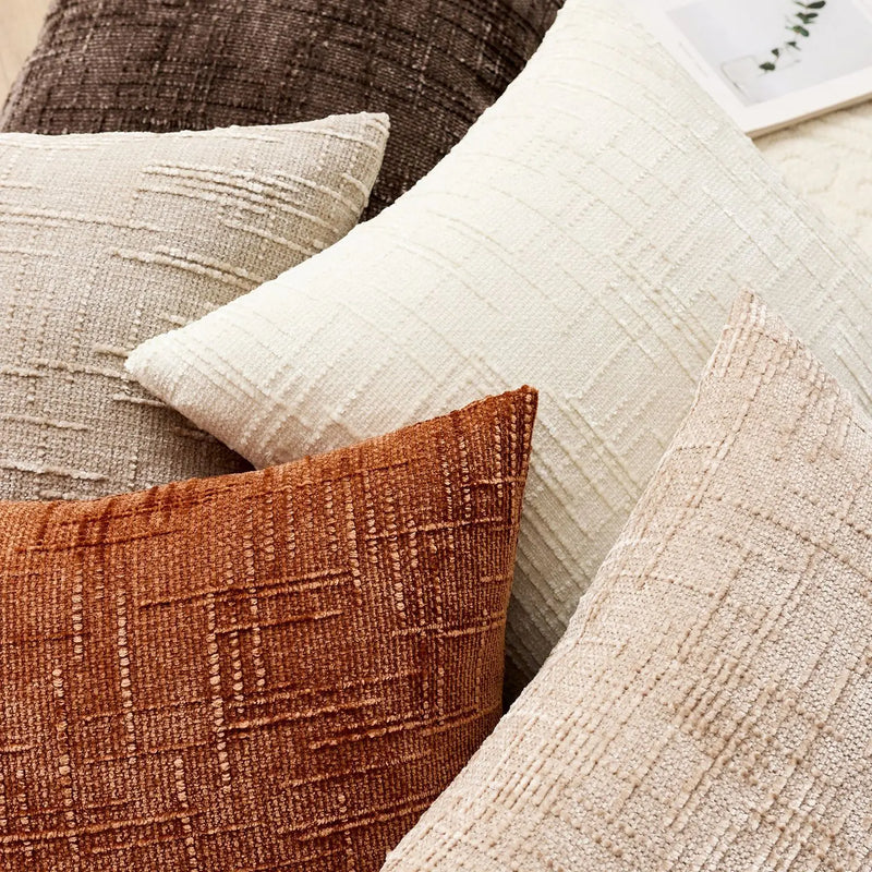 Chenille Cushion Cover with Bamboo Texture for a Luxurious and Warm Interior