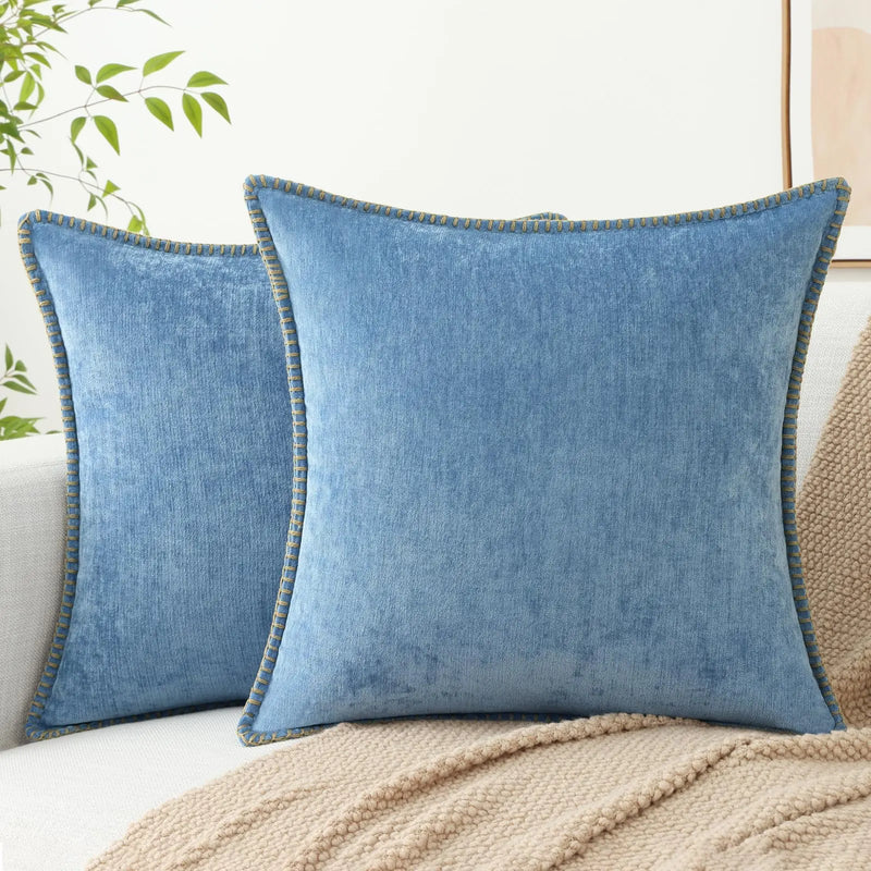 Sorevane Cushion Cover – Soft Chenille with Stitched Edge