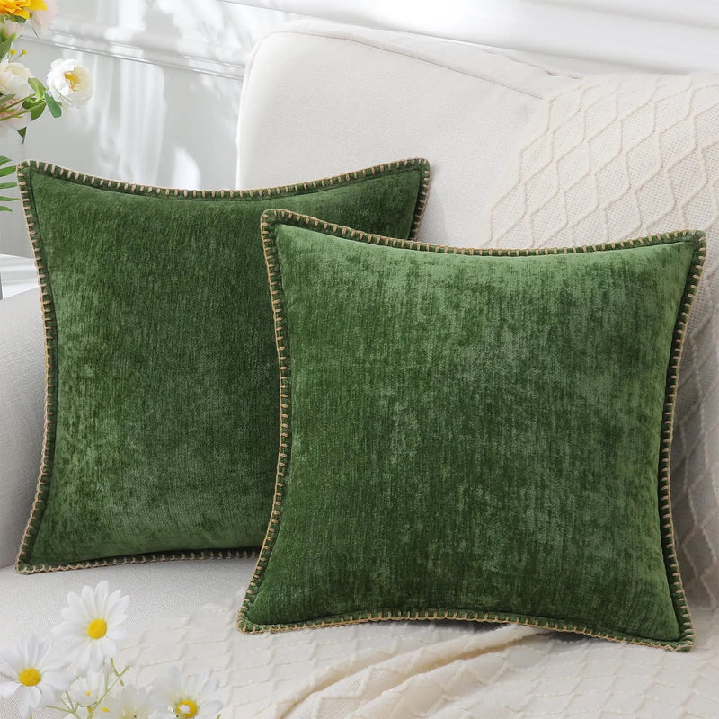 Sorevane Cushion Cover – Soft Chenille with Stitched Edge