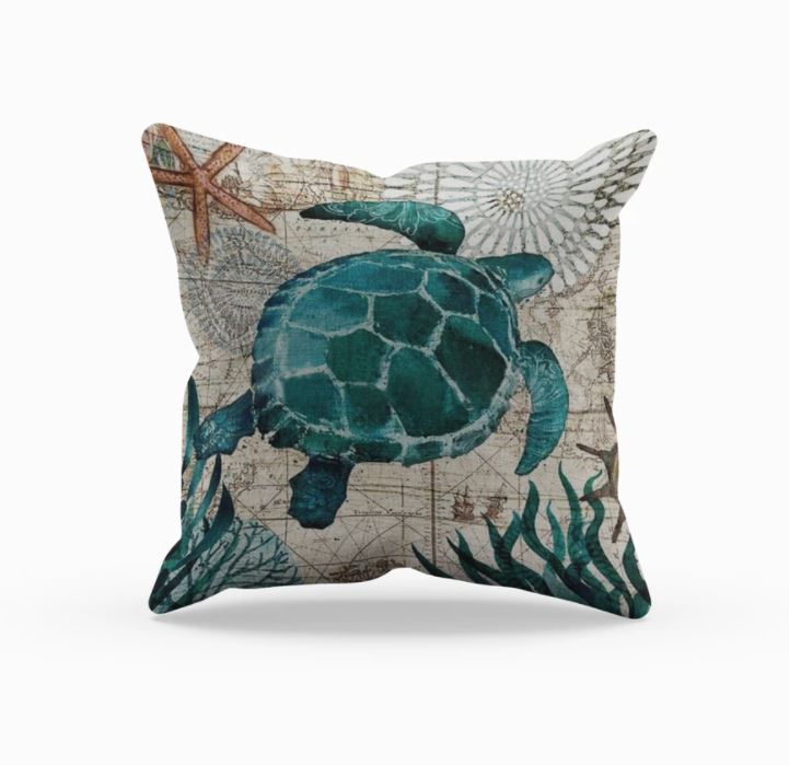 Caelvyn Cushion – Sea Life Motif for Coastal Atmosphere