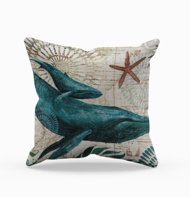 Caelvyn Cushion – Sea Life Motif for Coastal Atmosphere
