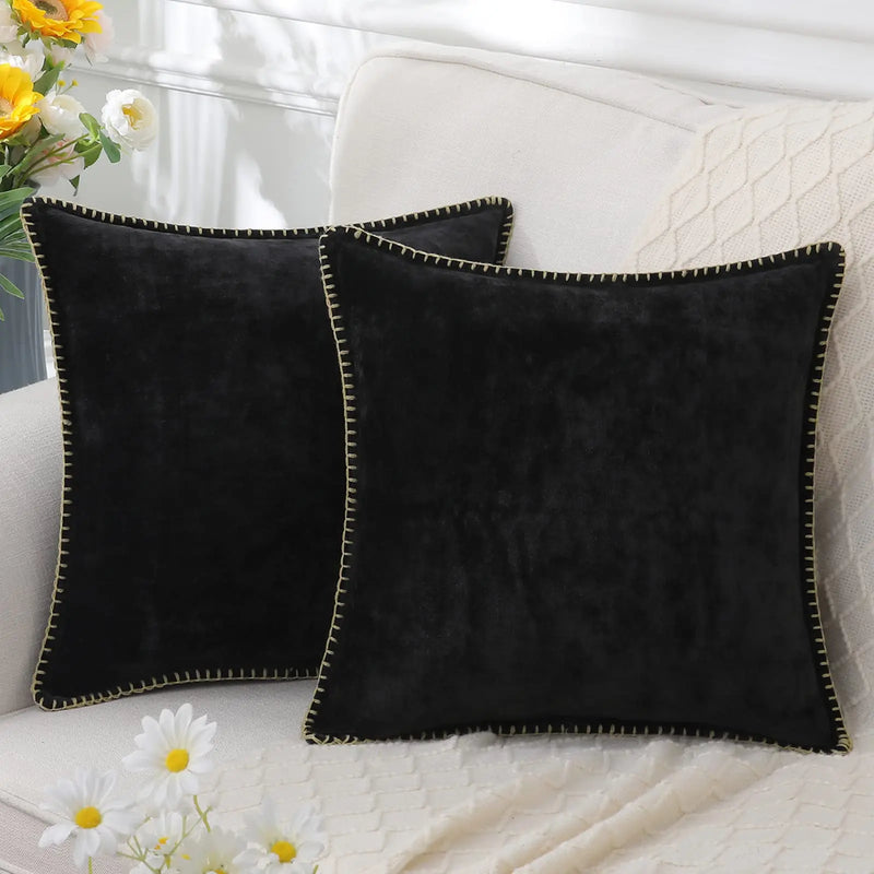 Sorevane Cushion Cover – Soft Chenille with Stitched Edge
