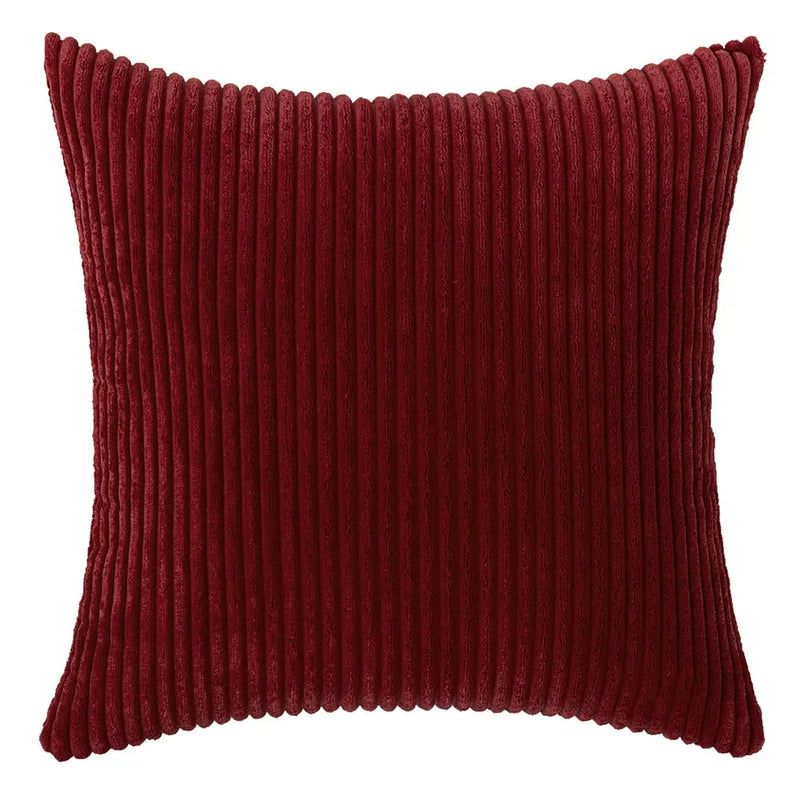 Varevyn Cushion Cover – Striped Corduroy with Soft Texture