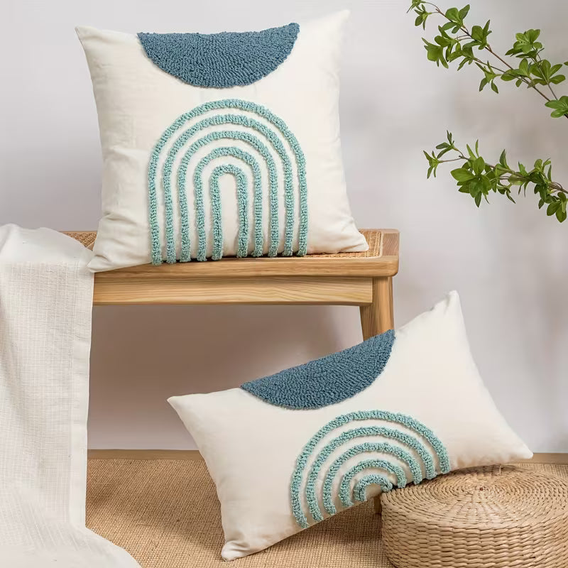 Sorvella Cushion Cover – Semi-Circular Geometric Design