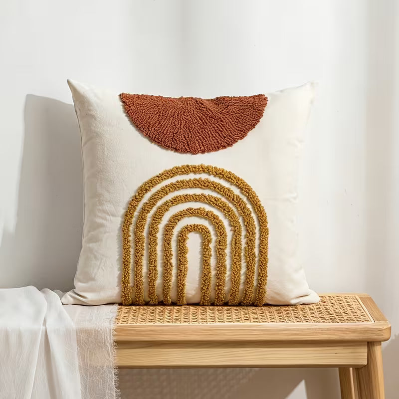 Sorvella Cushion Cover – Semi-Circular Geometric Design