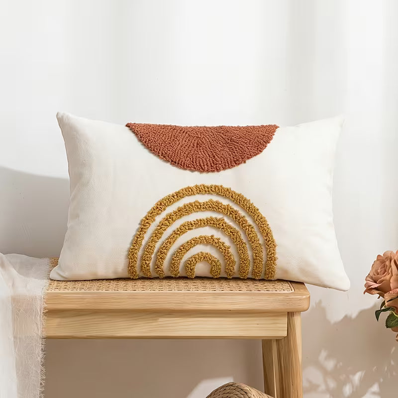 Sorvella Cushion Cover – Semi-Circular Geometric Design