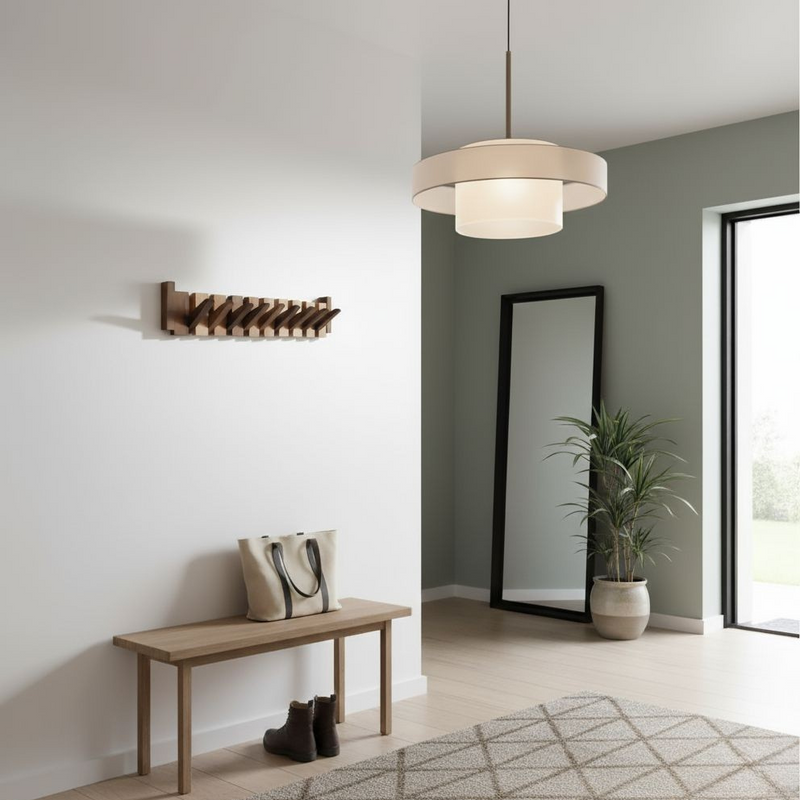 Arvesso Wall Coat Rack – Wooden Design with Piano-Inspired Hooks
