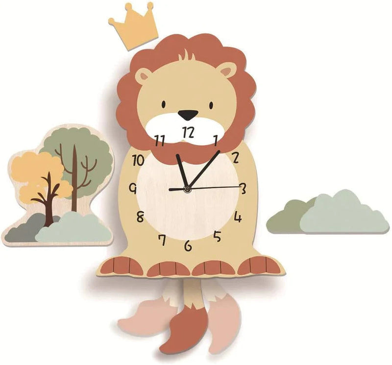 Mirello Children's Wall Clock – Animal Design for Learning Through Play