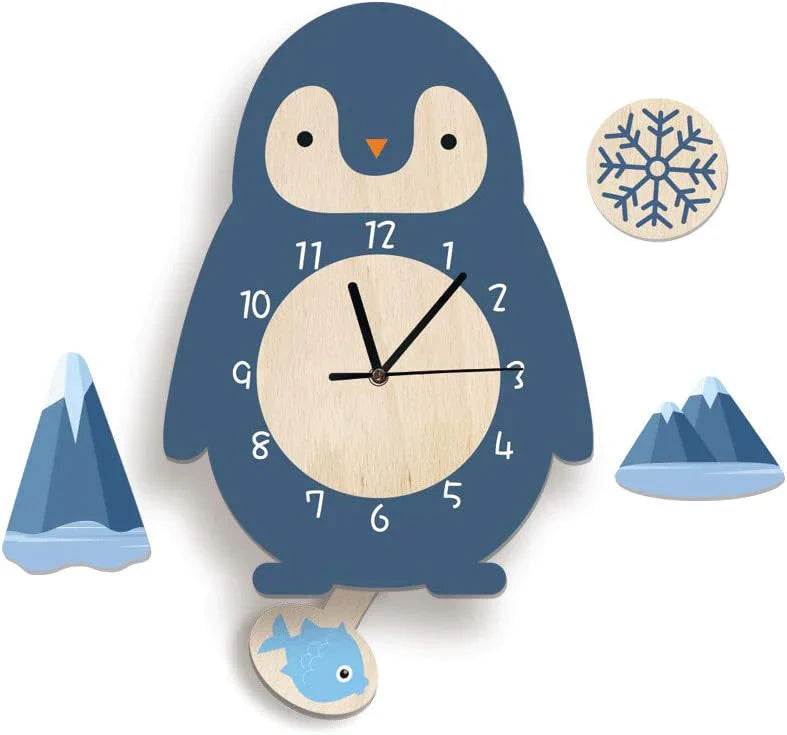 Mirello Children's Wall Clock – Animal Design for Learning Through Play