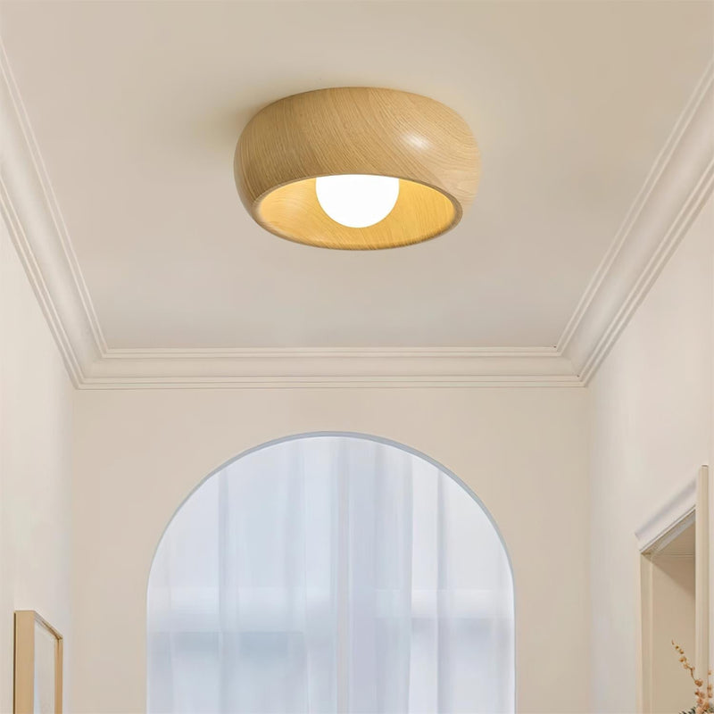 Elvienne Ceiling Lamp – Minimalist Wood Design with LED Lighting