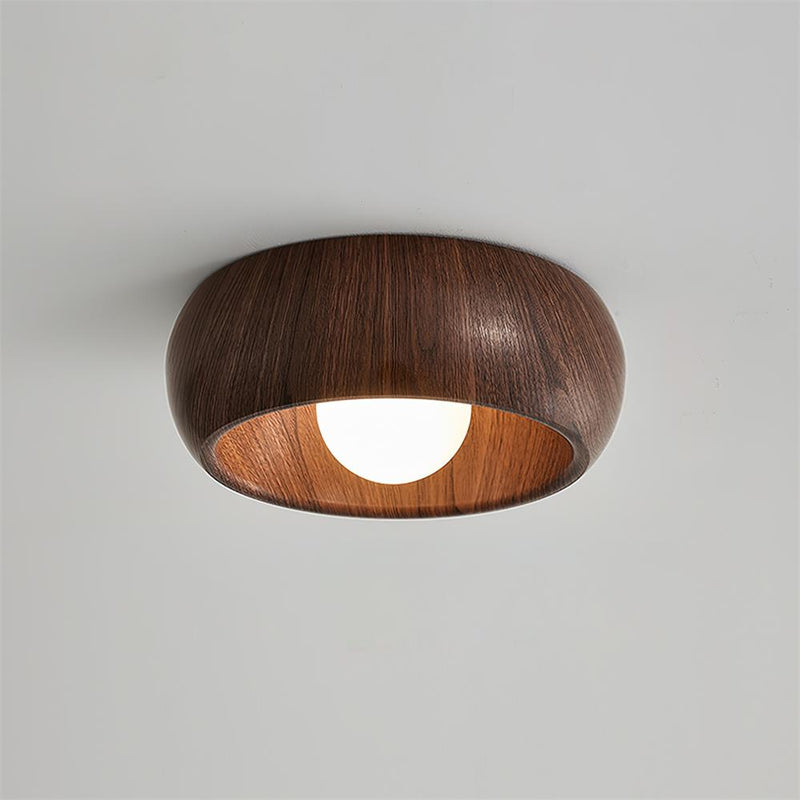 Elvienne Ceiling Lamp – Minimalist Wood Design with LED Lighting