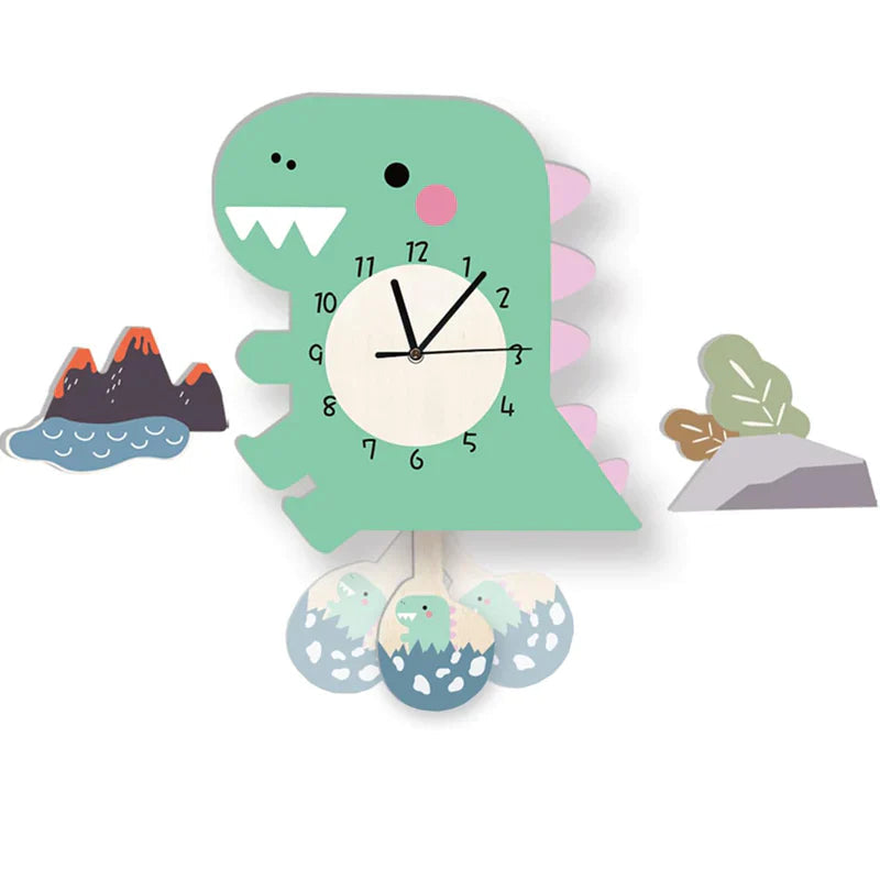 Mirello Children's Wall Clock – Animal Design for Learning Through Play