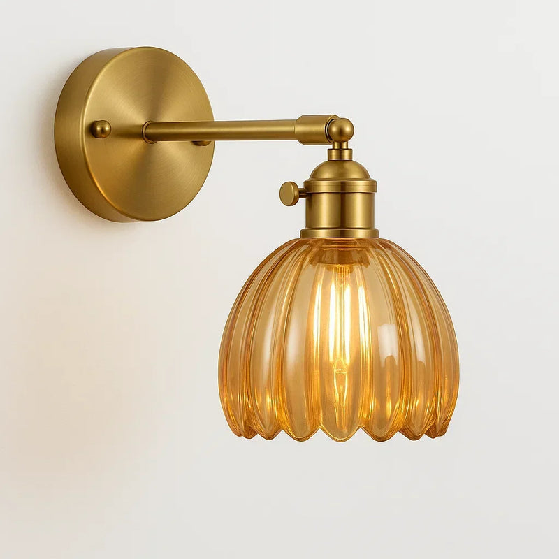 Velisara Wall Lamp – Glass Flower Design