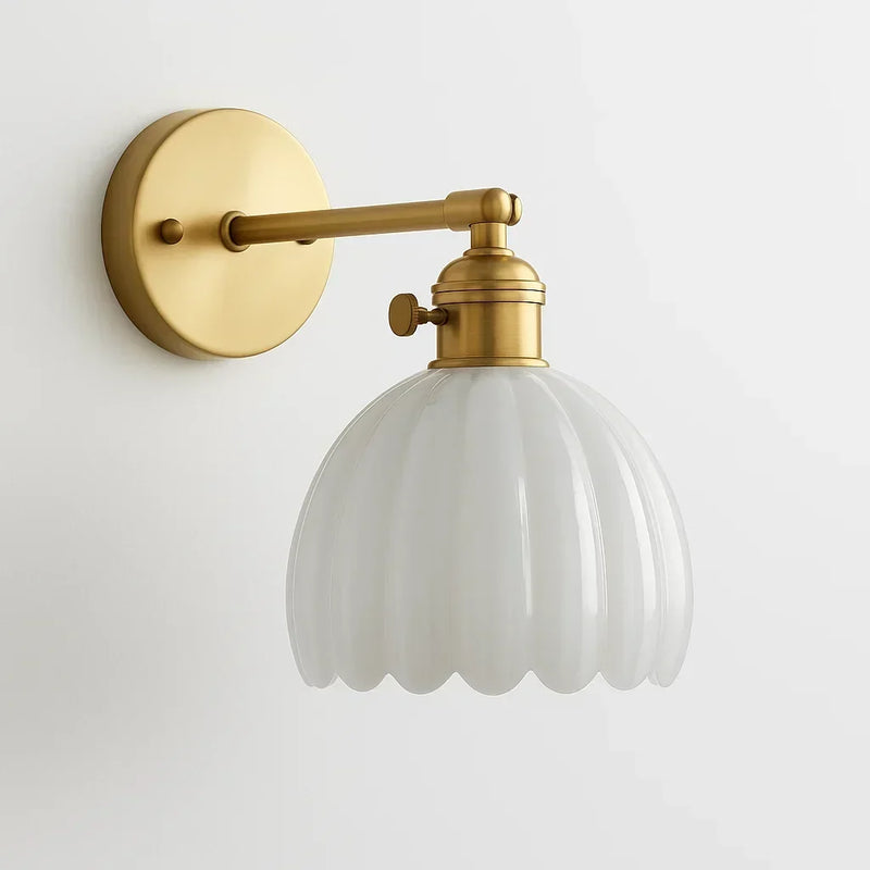 Velisara Wall Lamp – Glass Flower Design
