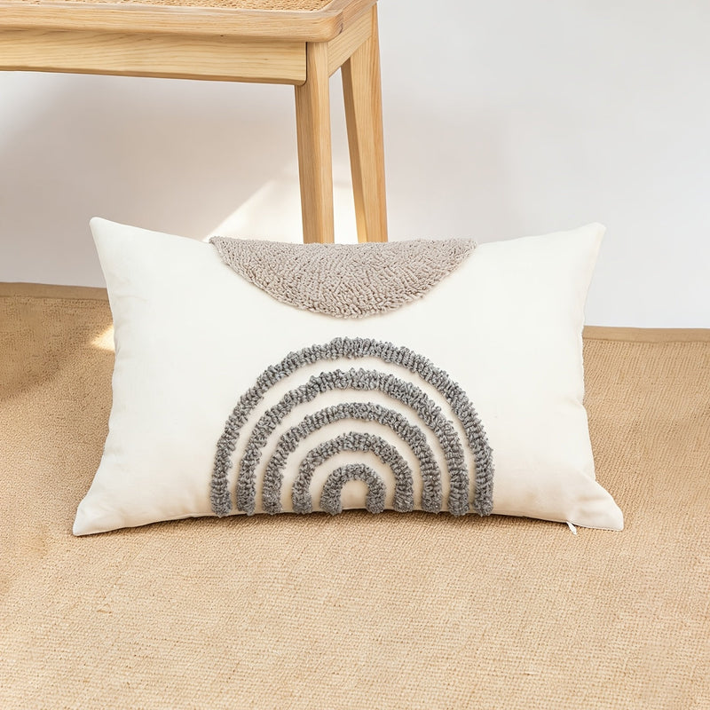 Sorvella Cushion Cover – Semi-Circular Geometric Design