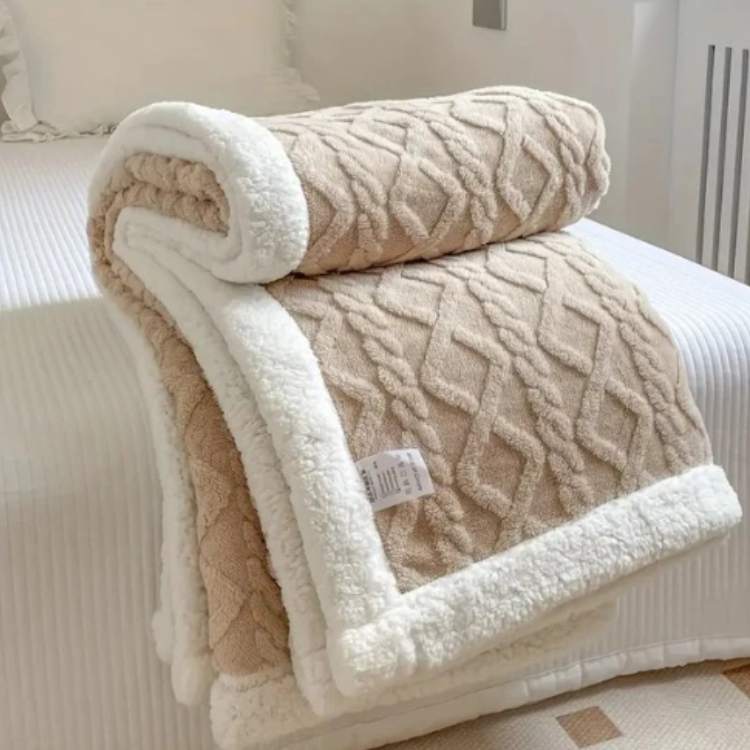 Norevane Weighted Blanket – Knitted Cable Pattern with Soft Texture