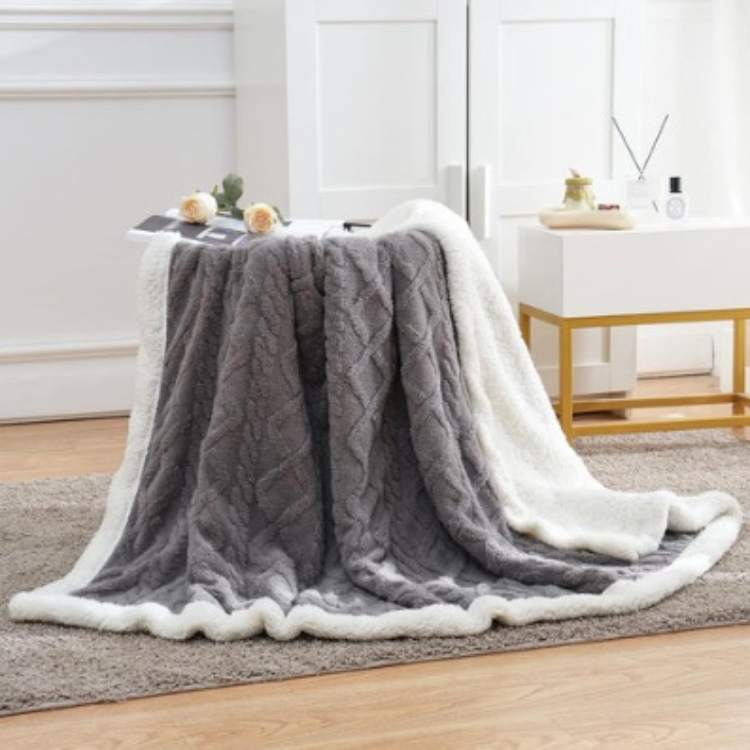 Norevane Weighted Blanket – Knitted Cable Pattern with Soft Texture