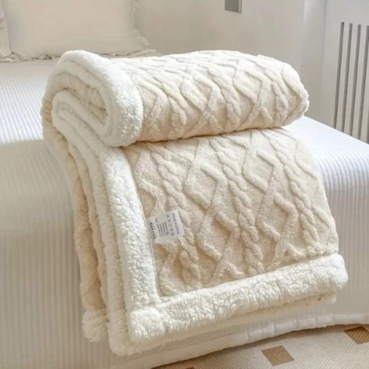 Norevane Weighted Blanket – Knitted Cable Pattern with Soft Texture