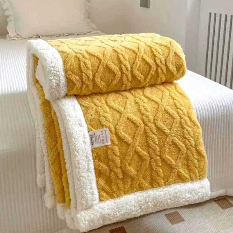 Norevane Weighted Blanket – Knitted Cable Pattern with Soft Texture