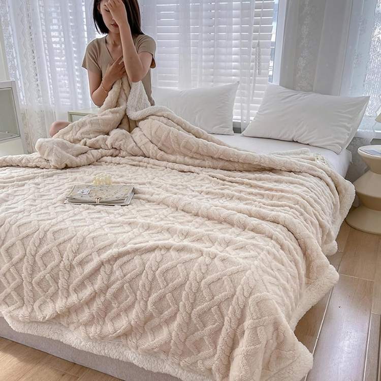 Norevane Weighted Blanket – Knitted Cable Pattern with Soft Texture