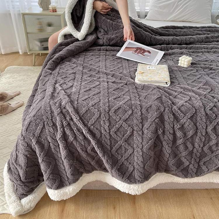 Norevane Weighted Blanket – Knitted Cable Pattern with Soft Texture