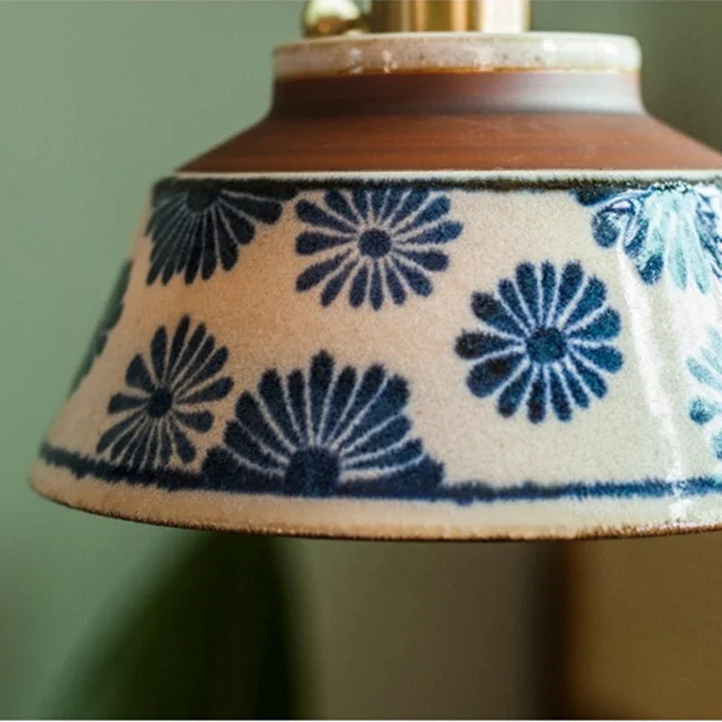 Floravyn Pendant Lamp – Ceramic Design with Floral Pattern