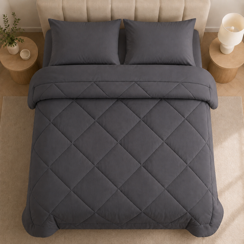 Sorevella 2-in-1 Duvet – Quilted Design with 2 Pillowcases