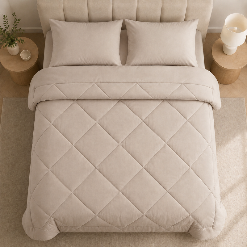 Sorevella 2-in-1 Duvet – Quilted Design with 2 Pillowcases