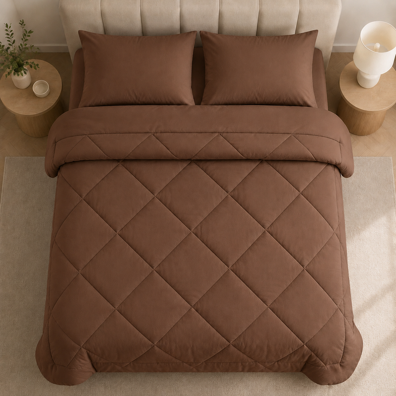 Sorevella 2-in-1 Duvet – Quilted Design with 2 Pillowcases