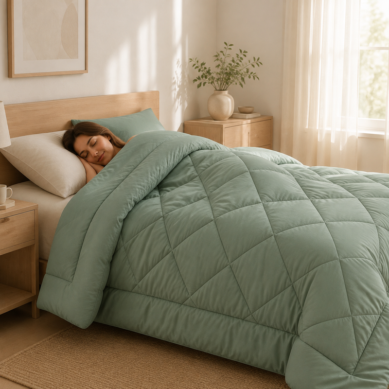 Sorevella 2-in-1 Duvet – Quilted Design with 2 Pillowcases
