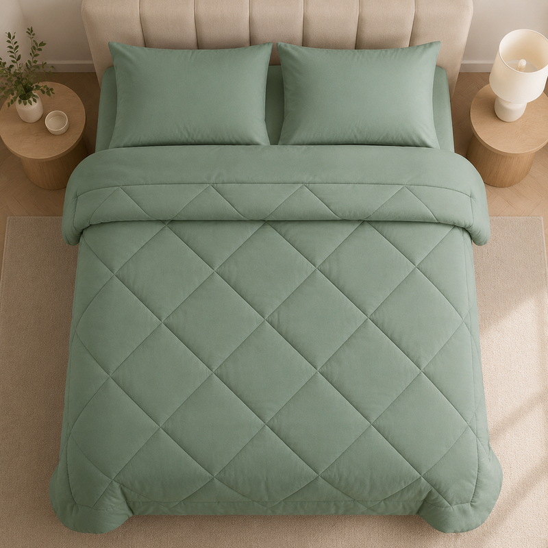 Sorevella 2-in-1 Duvet – Quilted Design with 2 Pillowcases