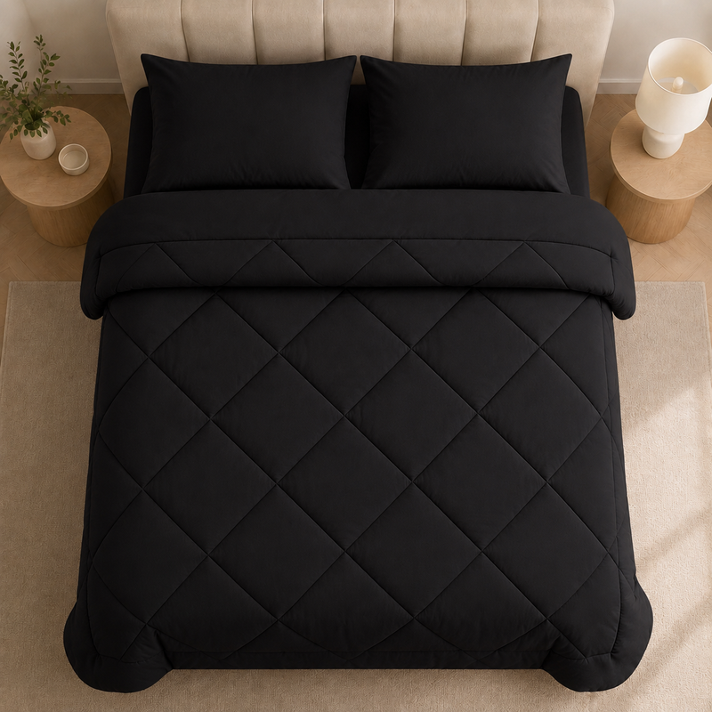 Sorevella 2-in-1 Duvet – Quilted Design with 2 Pillowcases