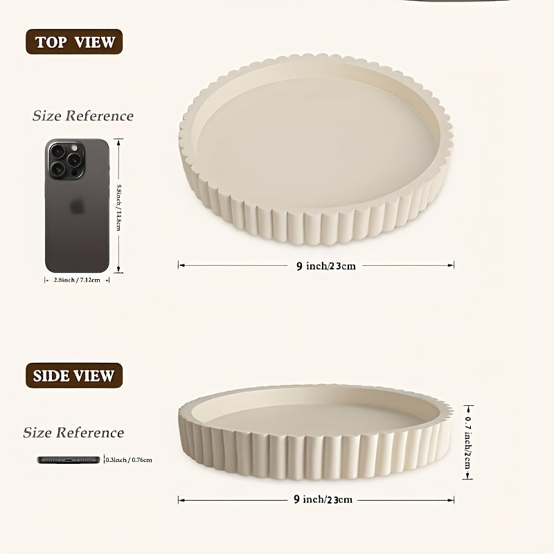 Calviera Tray – Round Wave Shape with Timeless Design