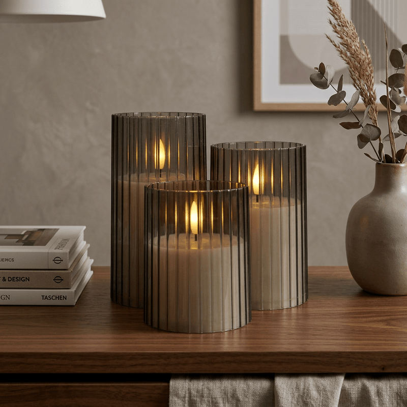 Lunovia LED Candles – Set of 3 Flicker-Free Decorative Candles
