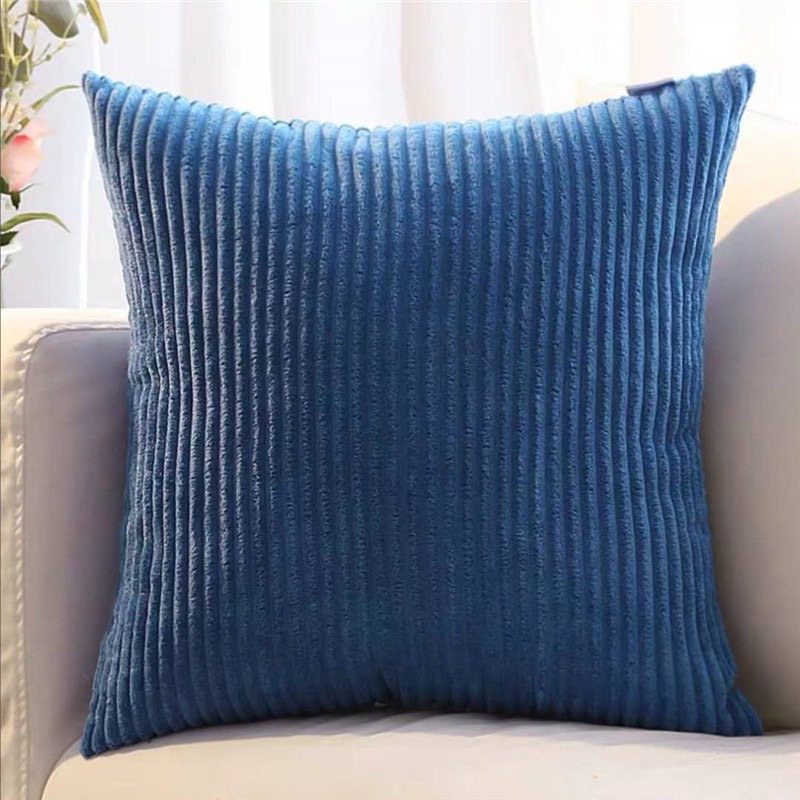 Corduroy Cushion Cover with Vertical Ribbing for Timeless Interior Style