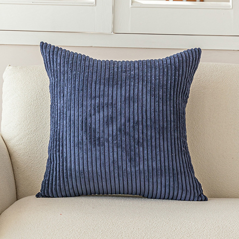 Corduroy Cushion Cover with Vertical Ribbing for Timeless Interior Style