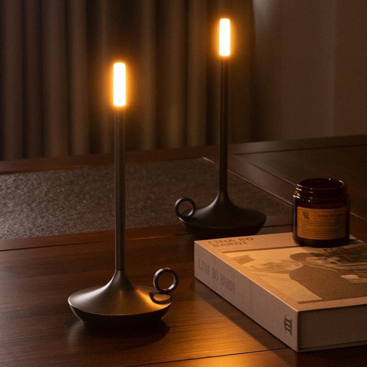 Nivelle Table Lamp – Scandinavian Candleholder Design with Dimmable LED