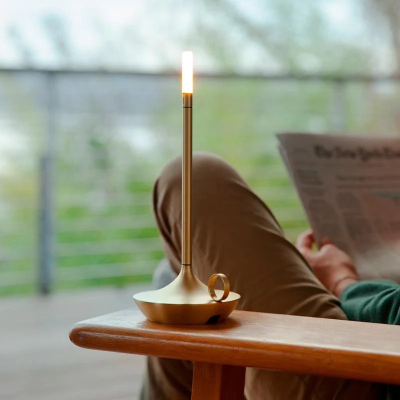 Nivelle Table Lamp – Scandinavian Candleholder Design with Dimmable LED